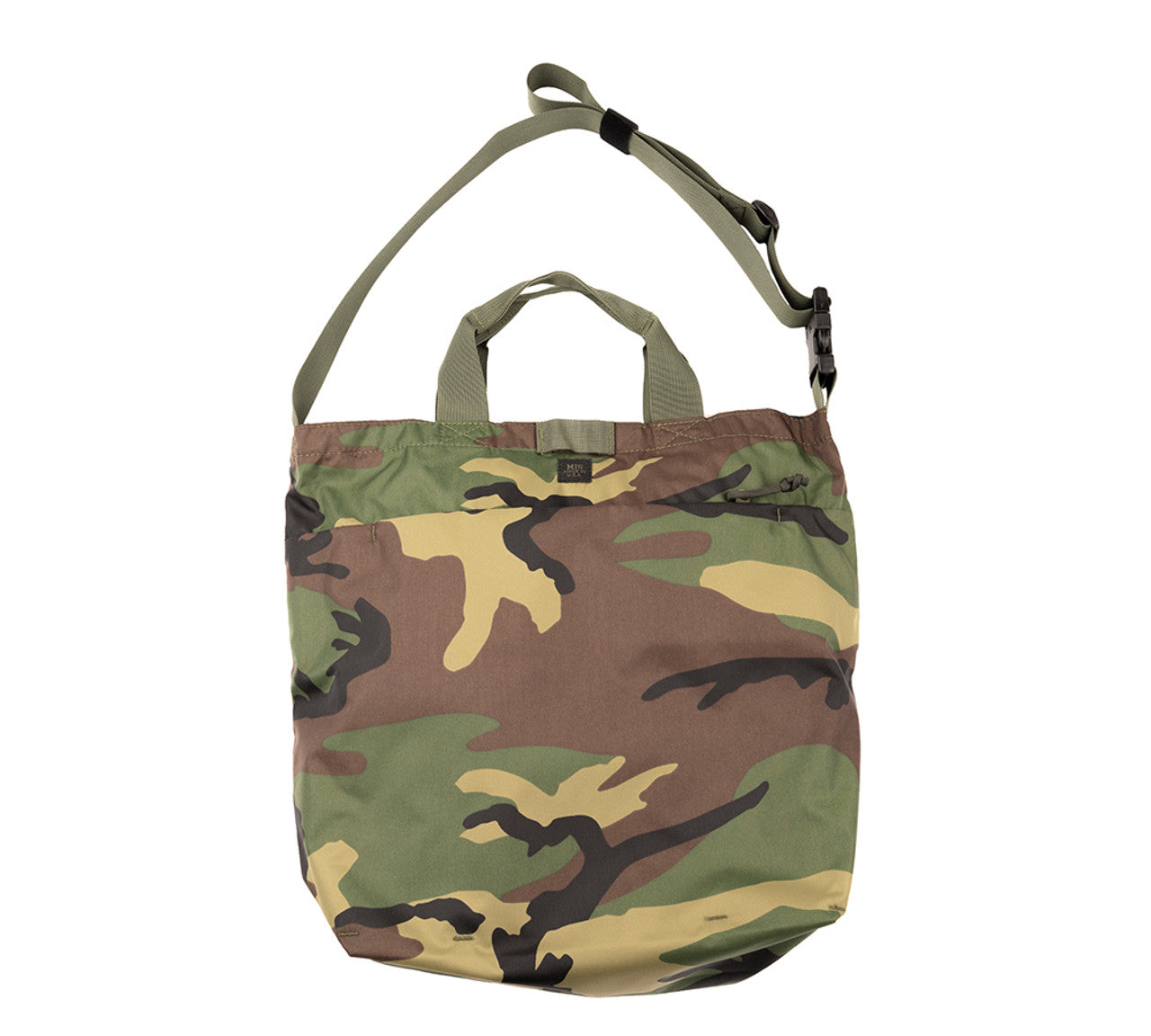 2 Way Shoulder Bag - Woodland Camo : Front