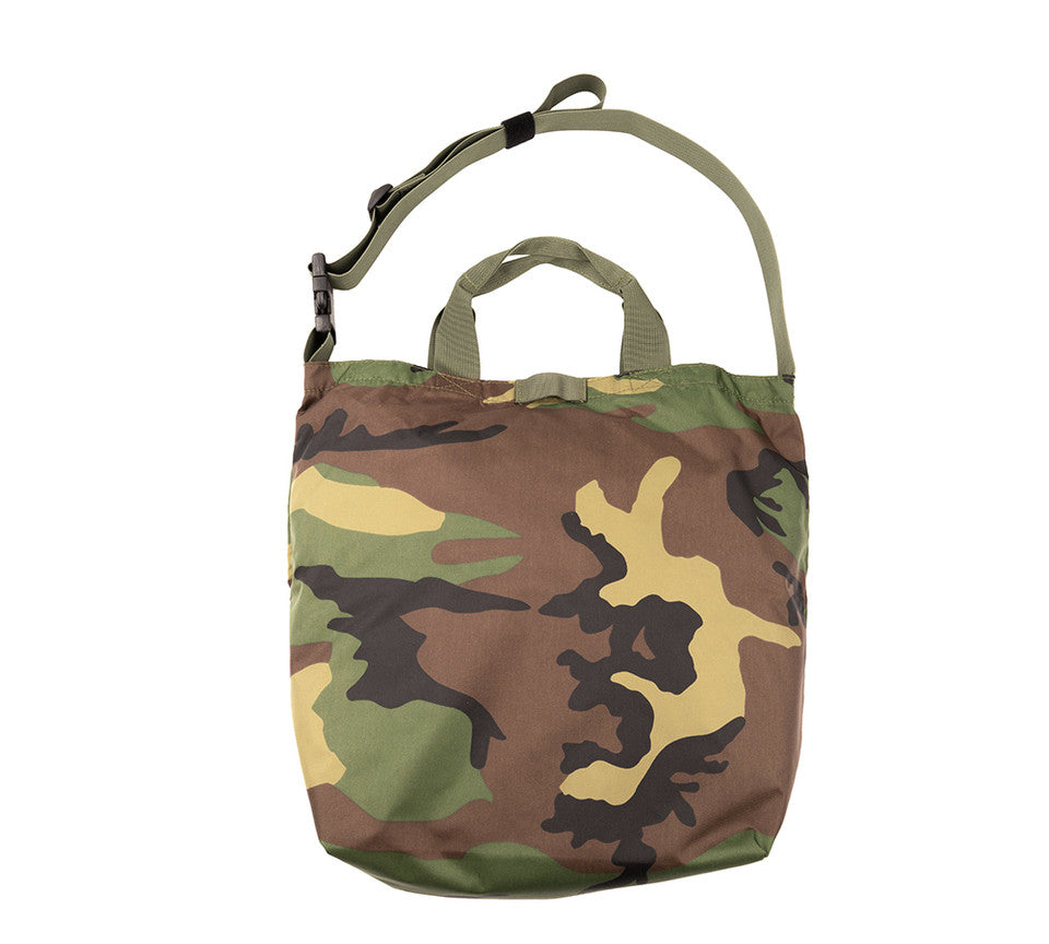 2 Way Shoulder Bag - Woodland Camo : Back