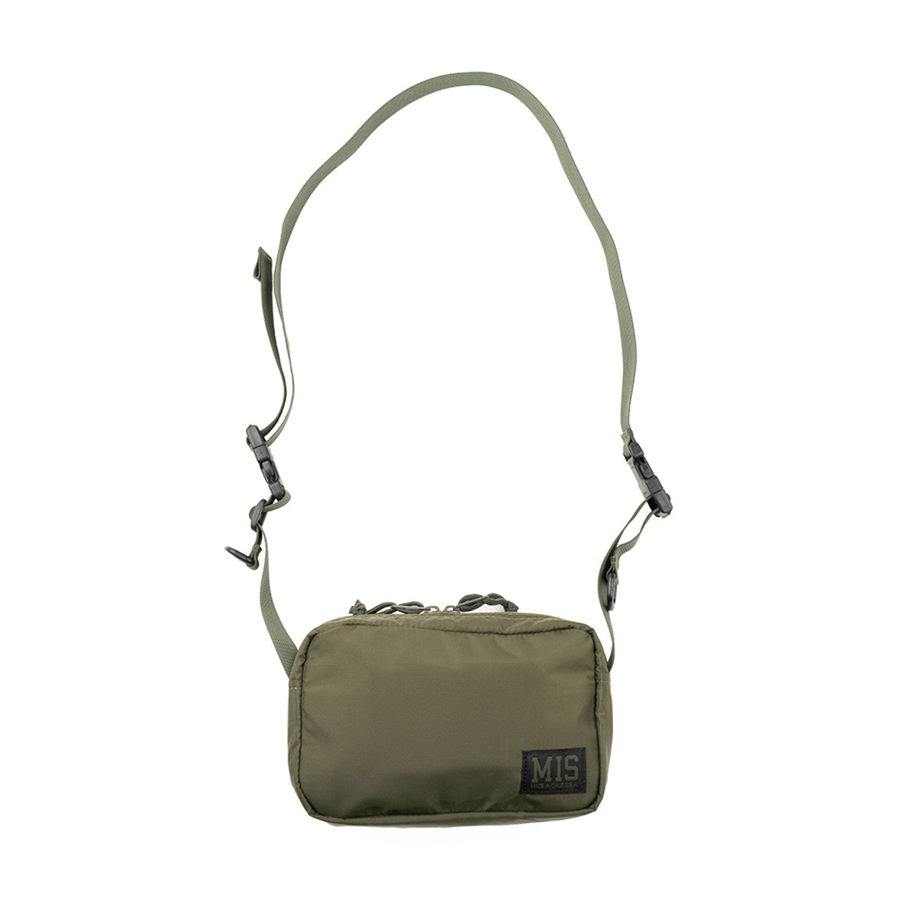 AW Shoulder Bag S - Olive : Front with Strap