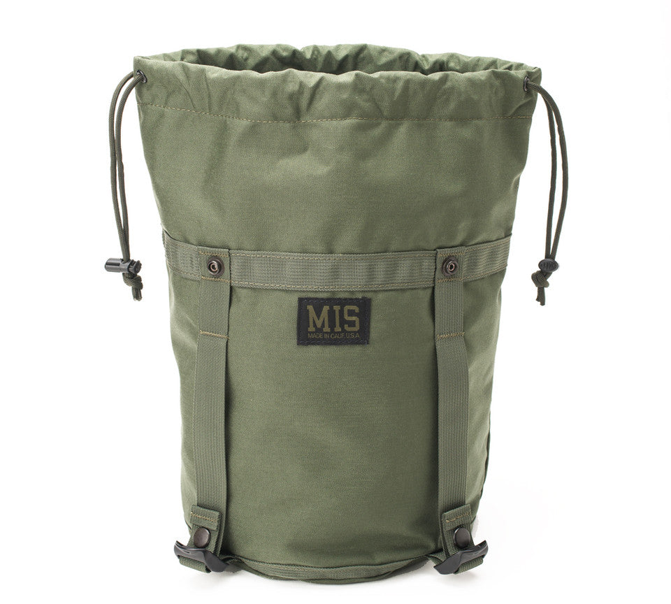 Compression Stuff Sack Small - Camo Green : Front - Open