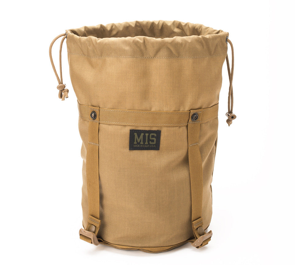 Compression Stuff Sack Small - Coyote Brown : Front - Open