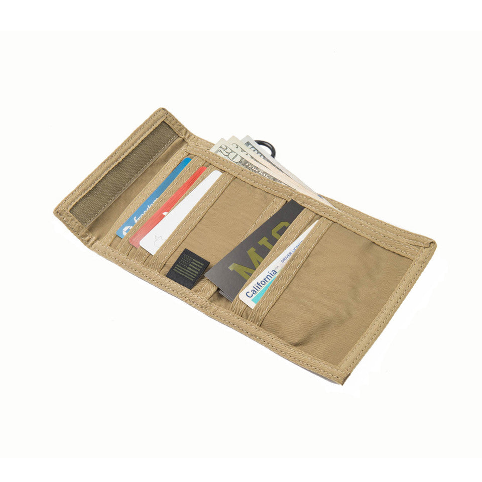 Folding Wallet - Coyote Tan : Inside