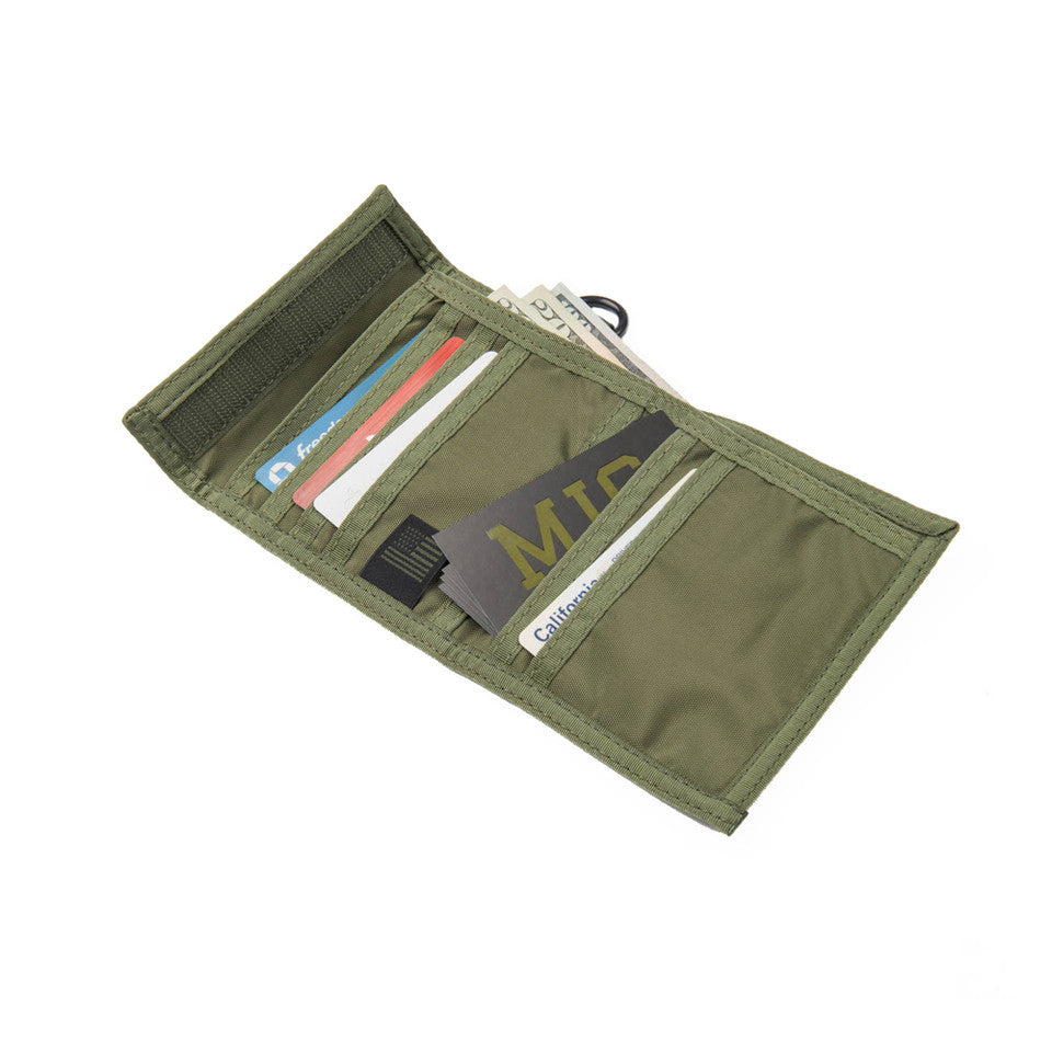 Folding Wallet - Olive Drab : Inside