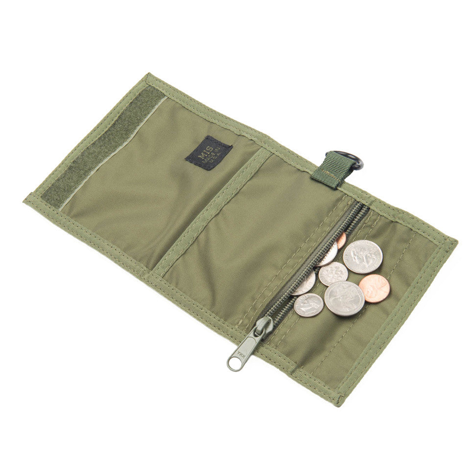 Folding Wallet - Olive Drab : Coin Pouch