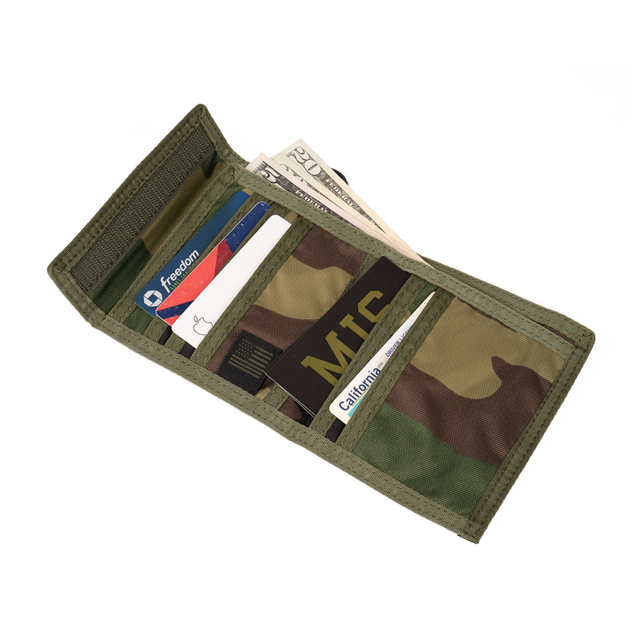 Folding Wallet - Woodland Camo : Inside