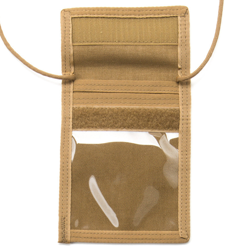 ID Passport Case - Coyote Brown : Open