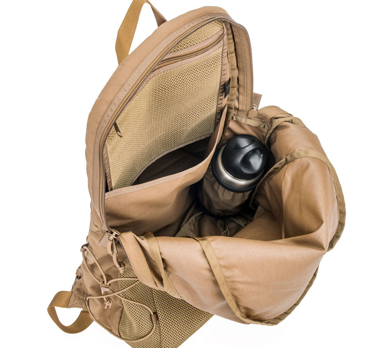 Mesh Backpack - Coyote Brown : Main Compartment