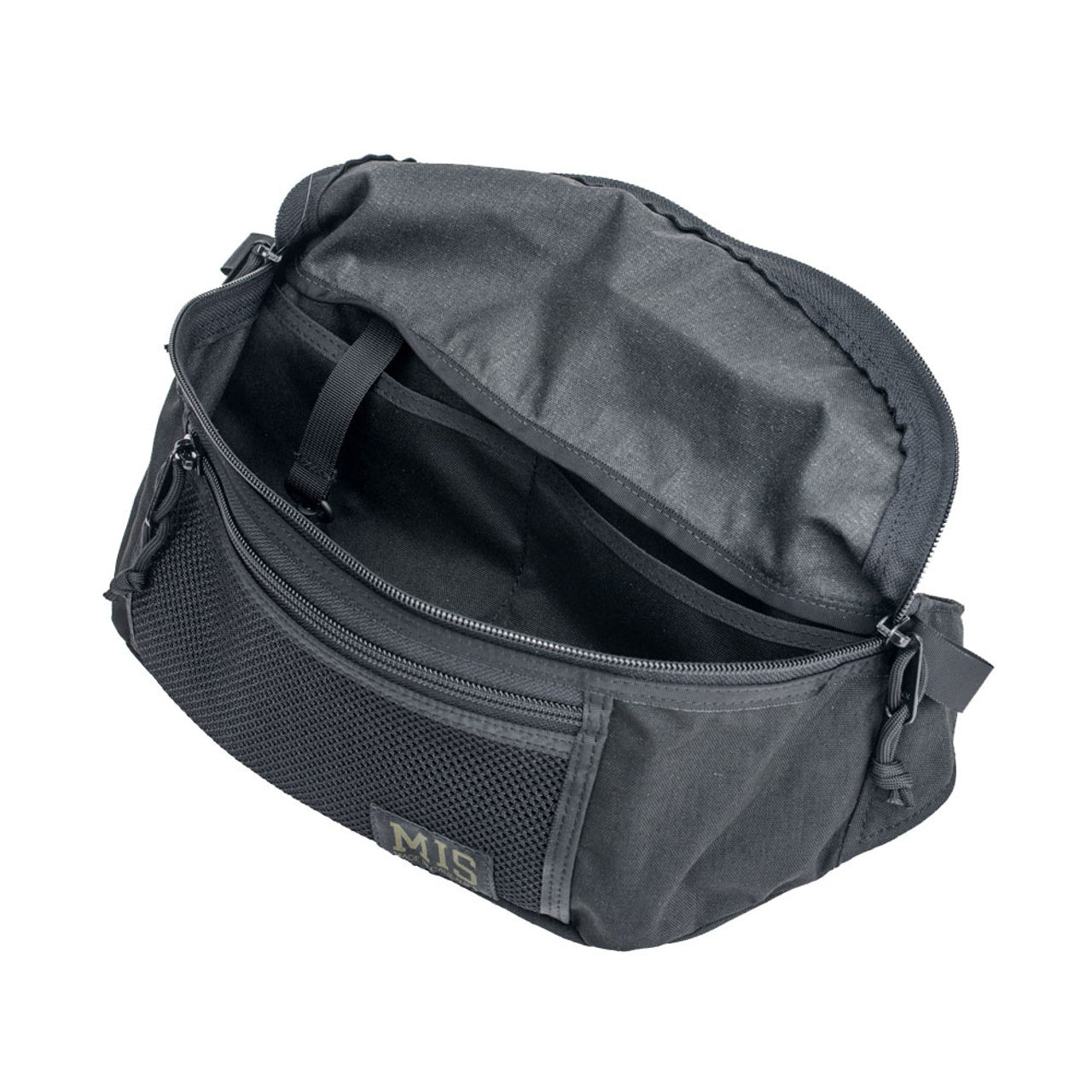Mesh Waist Bag - Black : Inside