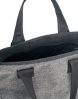 Mini Tote Bag - Denim Grey : Inside