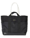 Multi Pocket Tote Bag - Black : Front