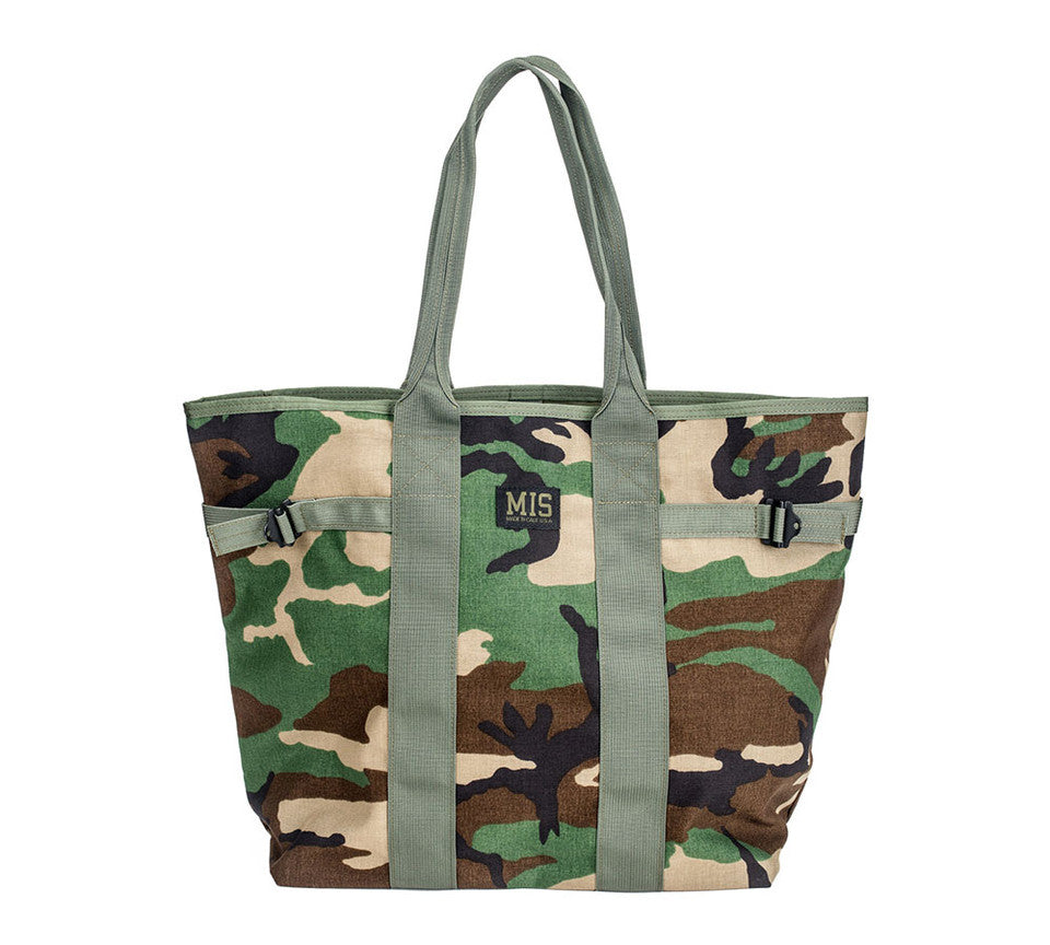 Multi Tote Bag - Woodland Camo : Front