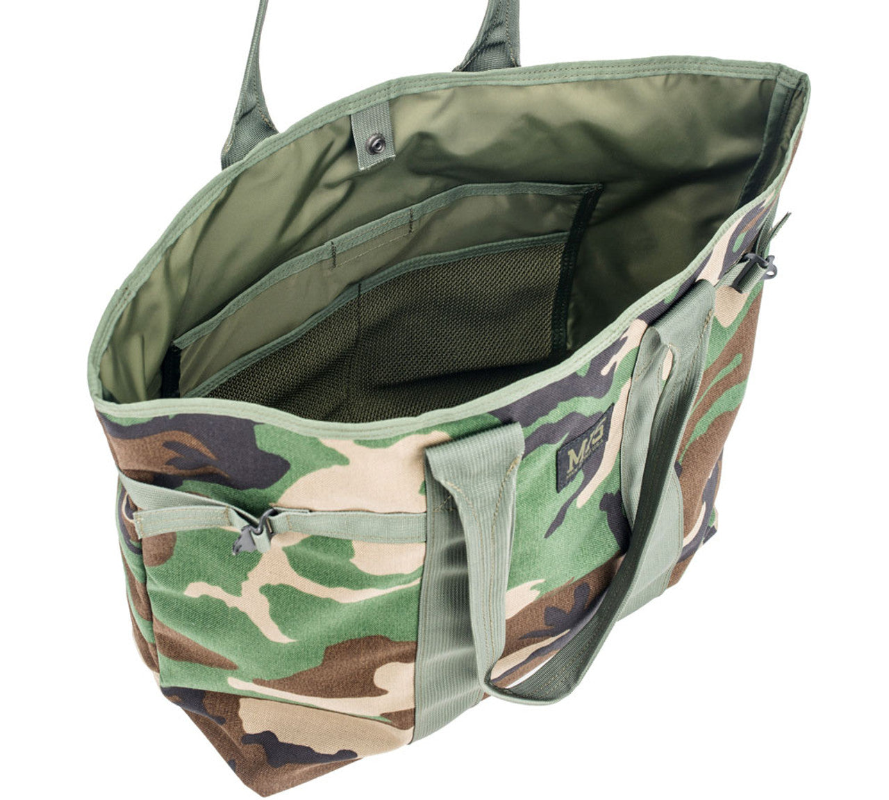 Multi Tote Bag - Woodland Camo : Inside
