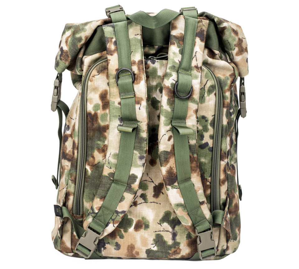 Roll Up Backpack - Covert Woodland : Back