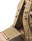 Roll Up Backpack - Coyote Tan : Back Opening