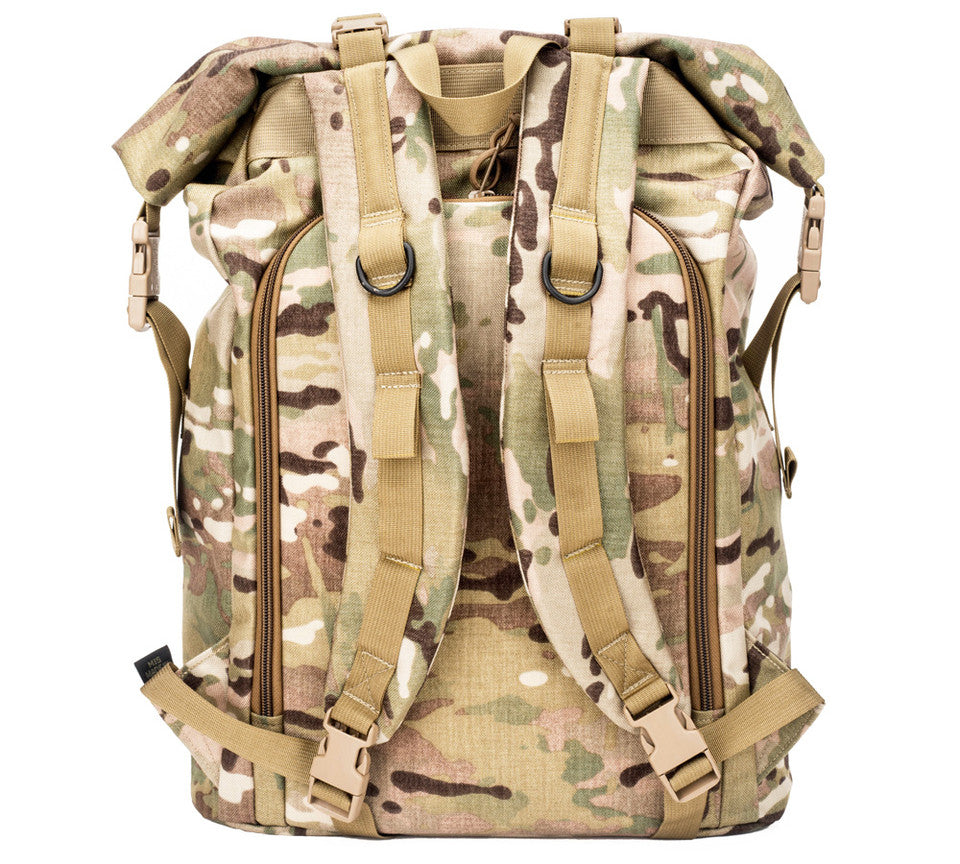Roll Up Backpack - Multi Cam : Back