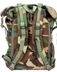 Roll Up Backpack - Woodland Camo : Back