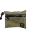 W Small Pouch - Olive : Front