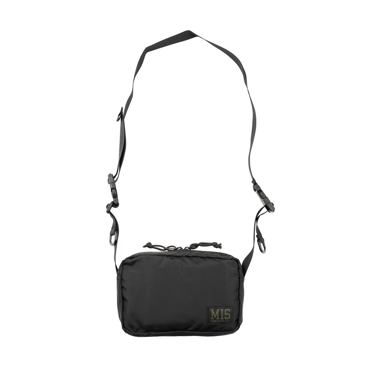 AW Shoulder Bag S - Black : Front with Strap