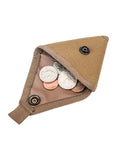 Coin Case - Coyote Brown : Open