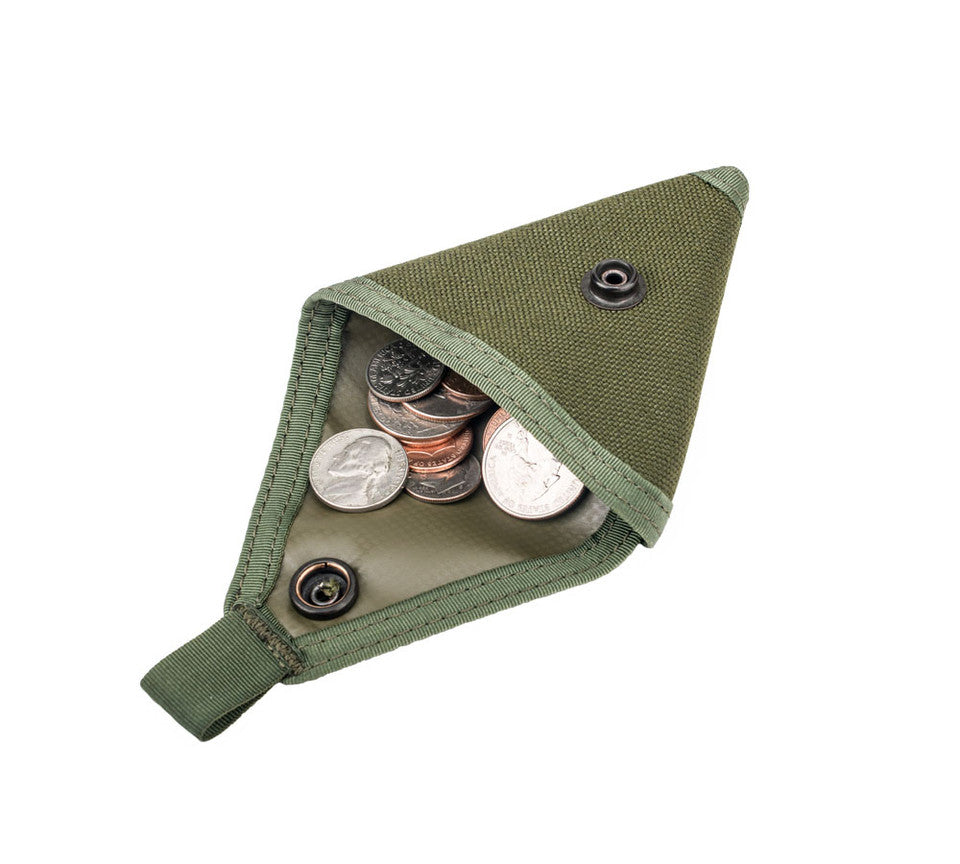Coin Case - Olive Drab : Open