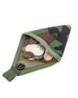 Coin Case - Woodland Camo : Open