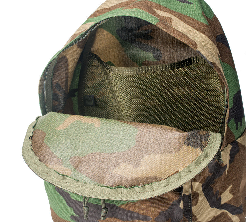 Daypack Cordura - Woodland Camo : Inside Pocket