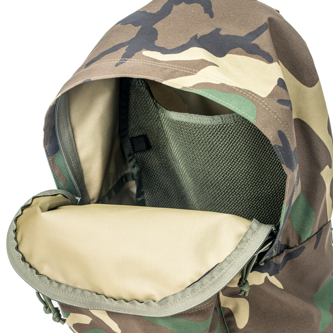 Daypack Goretex - Woodland Camo : Inside Pocket