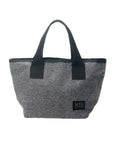 Mini Tote Bag - Denim Grey : Front