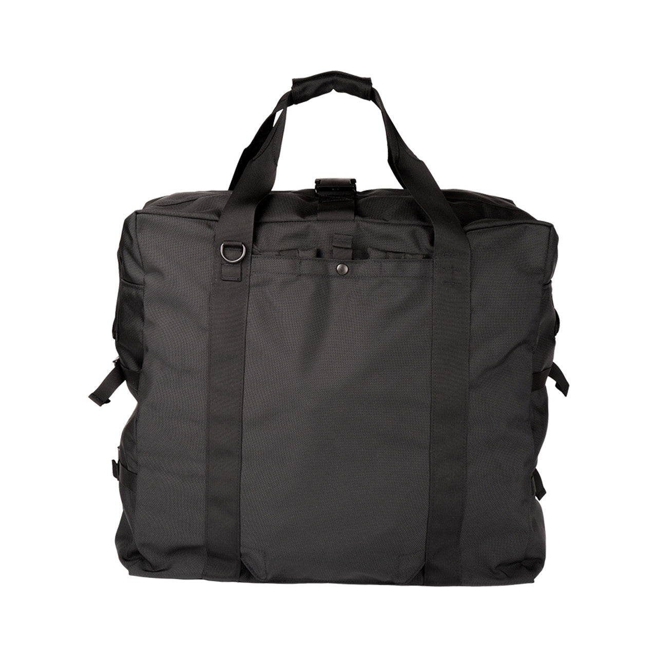 Modified F Aviator Kit Bag - Black : Stowaway Straps Tucked in a Hidden Compartment
