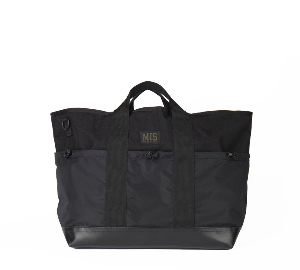 Multi Pocket Tote Bag - Black : Front 2