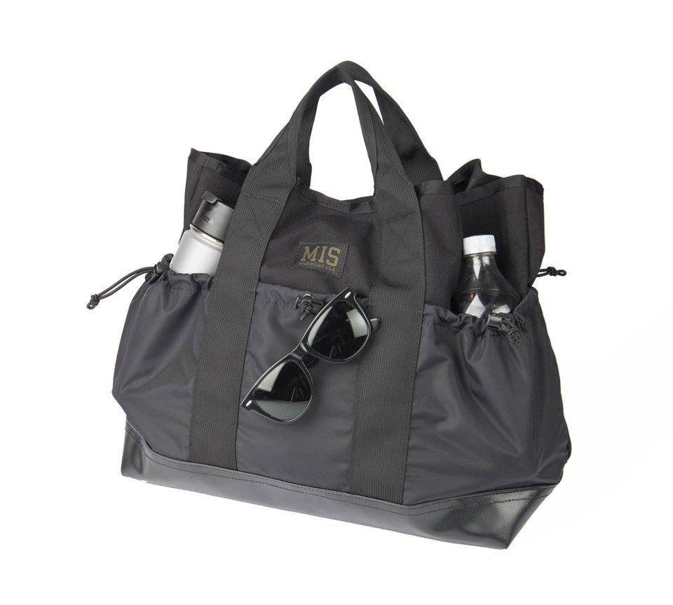 Multi Pocket Tote Bag - Black : Front 4