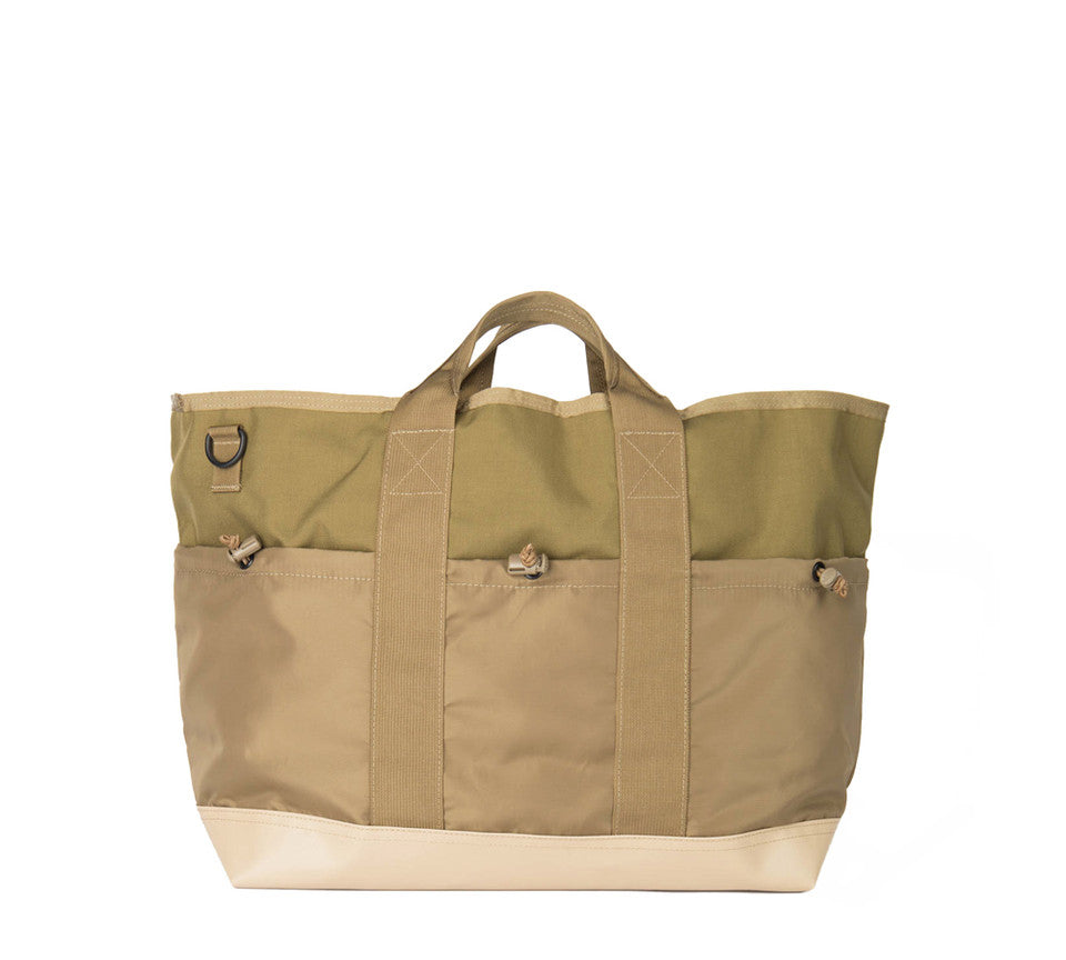 Multi Pocket Tote Bag - Coyote Tan : Back