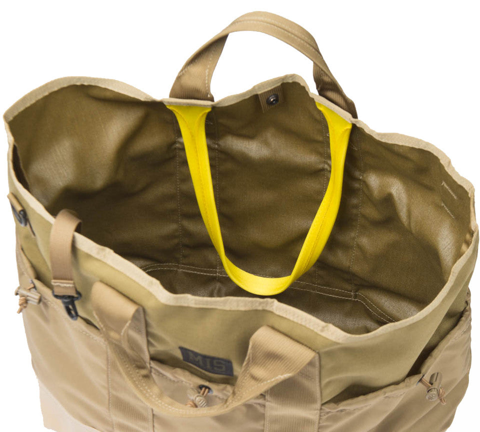 Multi Pocket Tote Bag - Coyote Tan : Inside