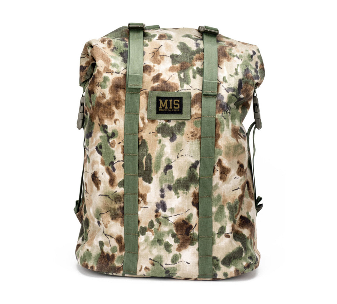 Roll Up Backpack - Covert Woodland : Front