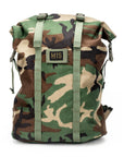 Roll Up Backpack - Woodland Camo : Front