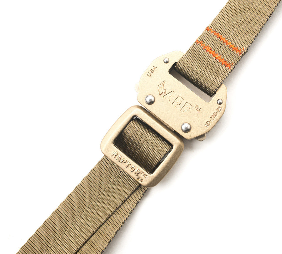 Tactical Belt - Coyote Tan : Raptorbuckles Closed