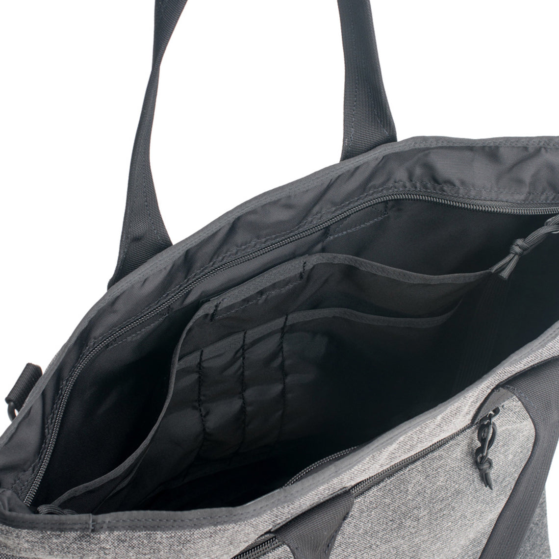 Tote Bag - Denim Grey : Inside Pockets