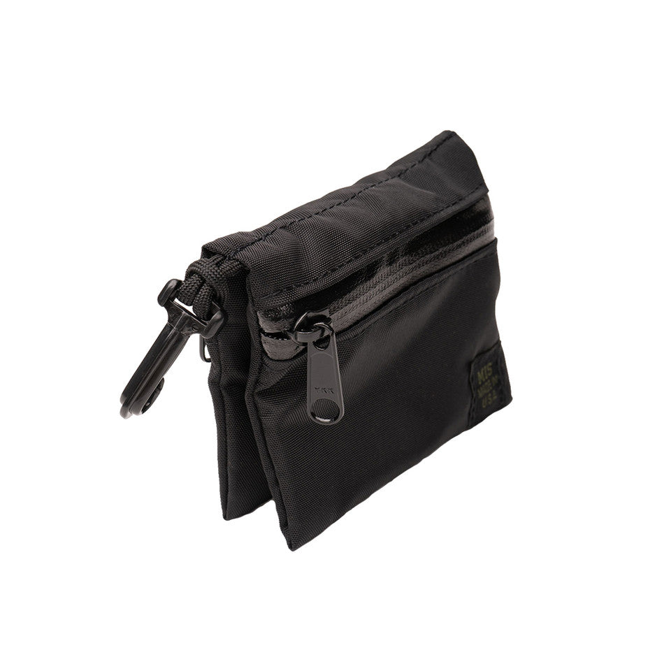 W Small Pouch - Black : Side